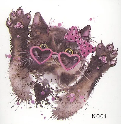 Тату Trandy kittens, 8*10,  (микс)(орр) - фото 3