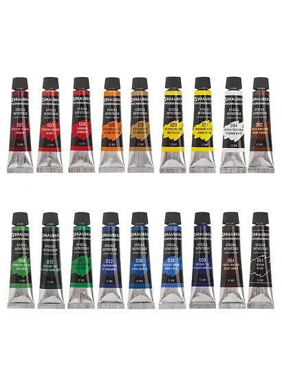 Краски акриловые 18цв 12мл художественные, тубы, BRAUBERG ART CLASSIC - фото 2