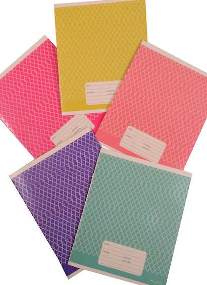 Тетрадь в клетку Unnika, "Плетеный орнамент", 12 листов, в ассортименте - фото 1