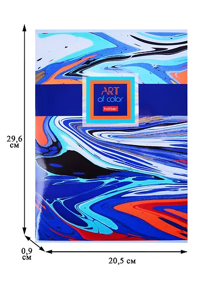 Тетрадь в клетку Hatber, "Воздушные облака", А4, 96 листов, в ассортименте - фото 2