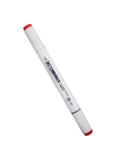 Маркер двухсторонний Оранжево-красный, спирт.основа, цв.O21, Sketchmarker - фото 1
