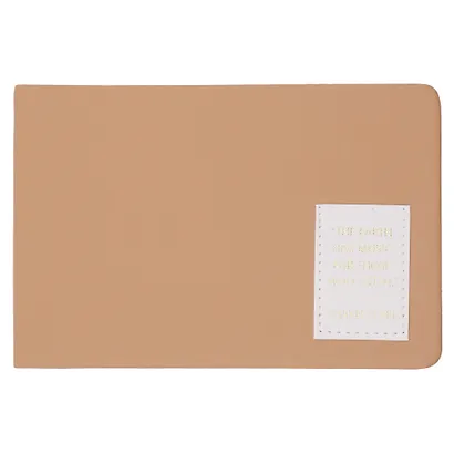 Еженедельник недат. 64л 160х105 "NUANCES" крем брюле, 7Б, иск.кожа, тв.переплет, тонир.блок, нашивка с тисн.фольгой, скругл.углы, ляссе, инд.уп - фото 1