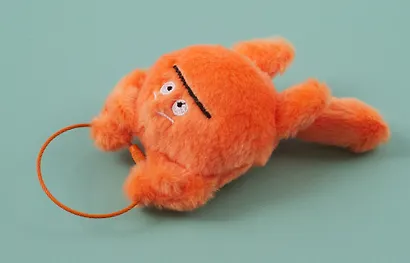 Брелок-обвес на сумку Чудик оранжевый (плюш) (9х6) (12-202509-YSK-81) - фото 3