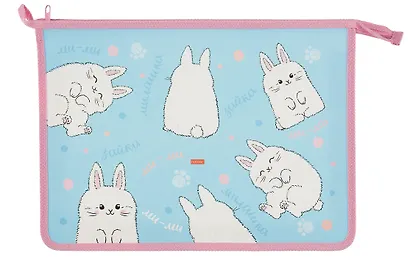 Папка для тетрадей А4 "Пушистики" 24,5*34*4см пластик, молния - фото 6