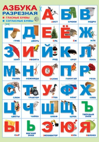 Плакат А-3 Азбука разрезная - фото 2