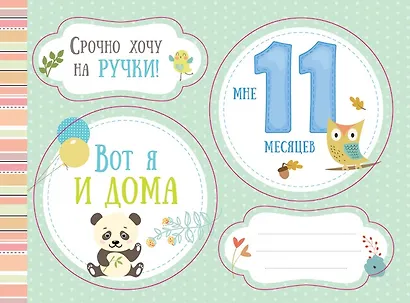 Наклейки для фотосессий от рождения до года «Наш малыш» - фото 4