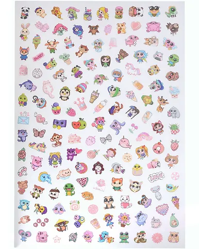 МАКСИ-РАСКРАСКА с наклейками. КАВАЙИ - фото 2