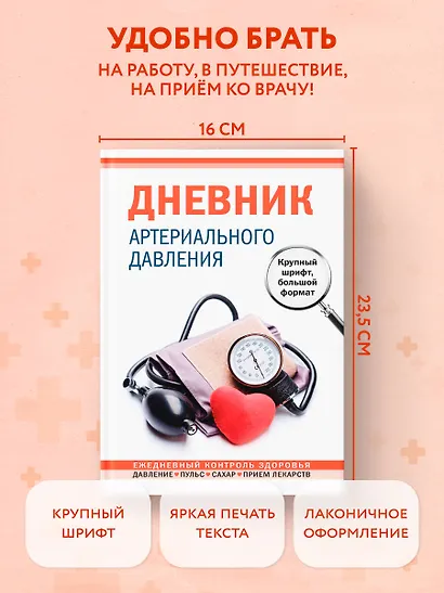 Дневник артериального давления (большой формат) - фото 7