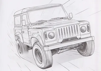 Внедорожники. Раскраска - фото 4