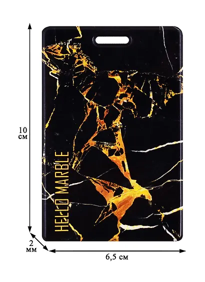 Чехол для карточек Мрамор черный (ДГ2020-238) - фото 3