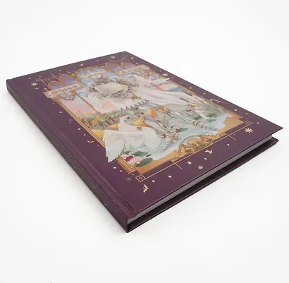 Книга для записей А5 100л кл. "Фэнтези (Эксклюзив)" 7БЦ, мат.лам, тиснение фольгой "Золото", офсет - фото 2