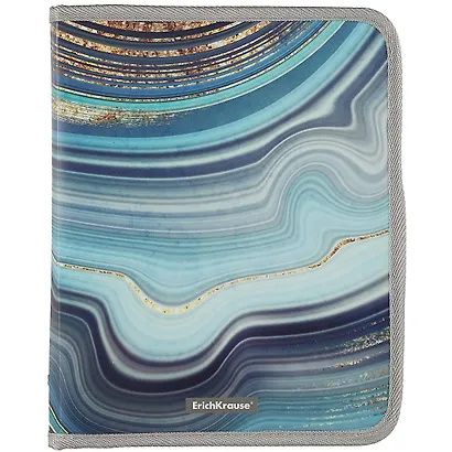 Папка для тетрадей А5+ "Marble Kyanite" молния с трех сторон, ErichKrause - фото 1
