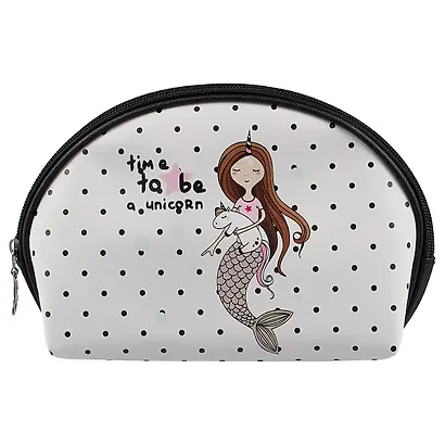 Косметичка на молнии полукруг Русалка и единорог (21*13см) (ПВХ бокс) (12-12058-VV-8780) - фото 2