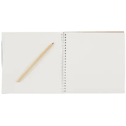 Скетчбук 195*195 20л "Розовый мел", 200г/м2, тв.обложка, фольга, гребень - фото 2