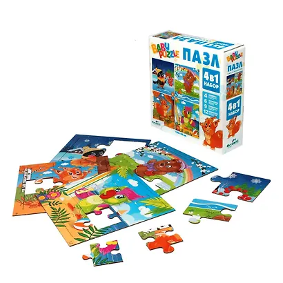 Набор 4в1. 4-6-9-12 эл. Для Малышей. Сезоны - фото 2