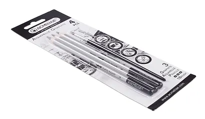 Карандаши ч/гр 03шт акварельные + кисточка, блистер, ACMELIAE - фото 2