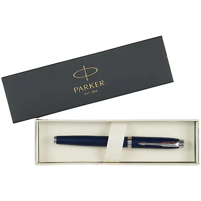 Перьевая ручка Parker, IM Matte Blue CT, синяя - фото 3