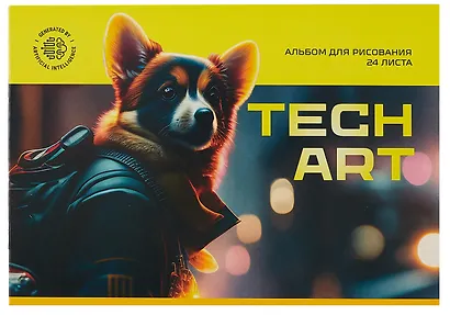 Альбом для рисования BG, TechArt, А4, 24 листа, в ассортименте - фото 1