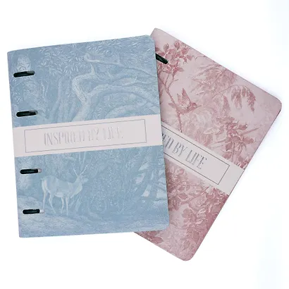 Тетрадь 120 листов, клетка, "Floreale. Smoky Sky" на кольцах - фото 5