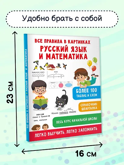 Все правила в картинках. Русский язык и математика - фото 5