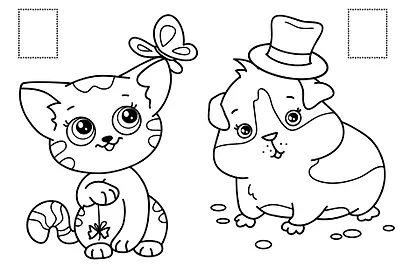 РАСКРАСКИ с сияющими наклейками. ПУШИСТИКИ - фото 7