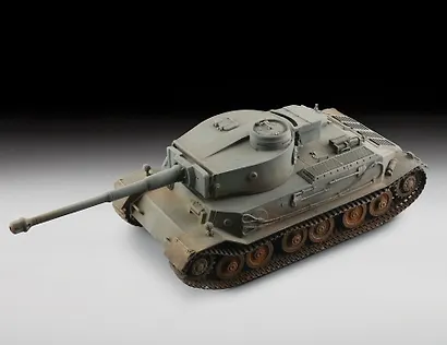 Сборная модель ЗВЕЗДА, Немецкий тяжелый танк Тигр Порше 1/35 - фото 4