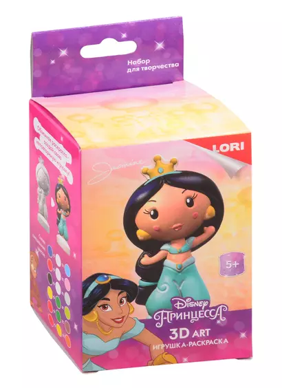 Набор для творчества LORI Игрушка-раскраска Disney Жасмин - фото 1