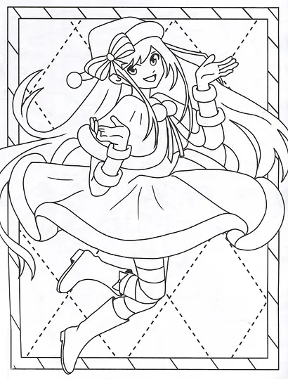 Аниме-раскраска. Новый год - фото 3