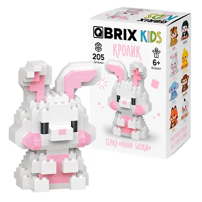 Конструктор QBRIX KIDS серия "Мини-блоки" Кролик - фото 1