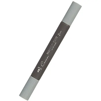 Маркер художественный "Сонет" зеленовато-серый 7, двухсторон., тонк. и широк.долото, Сонет - фото 1