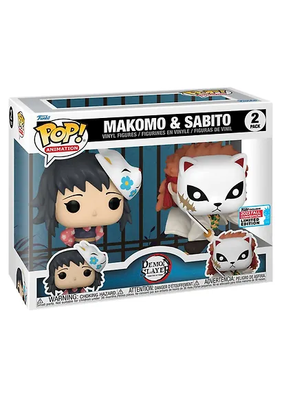 Фигурка Funko POP! Animation Demon Slayer Makomo & Sabito NYCC23 (Exc) 2PK (Fun71762) - фото 2