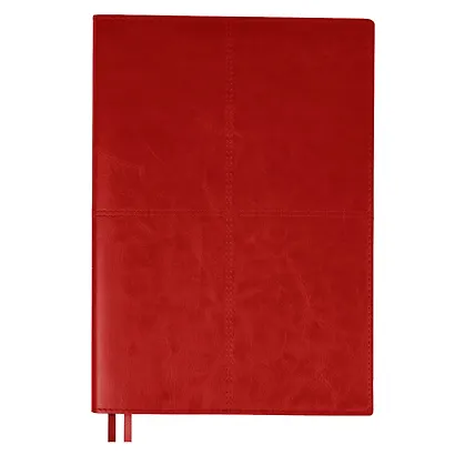 Книга для записей А5+ 120л кл. "САРИФ КРАСНЫЙ" иск.кожа, мягк.переплет, два ляссе, + обложка для паспорта 95*145мм, подар.карт.коробка с ПВХ-крышкой - фото 9