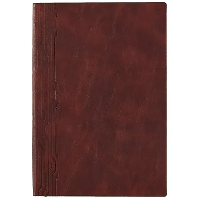 Ежедневник недат. А5 160л "Вачетто" коричневый, кожзам, мягкий переплет, тонир.блок, ляссе - фото 1