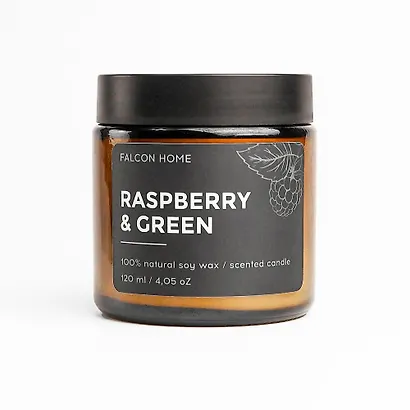 Свеча ароматическая Малина и зелень (120мл) (FH001) - фото 1