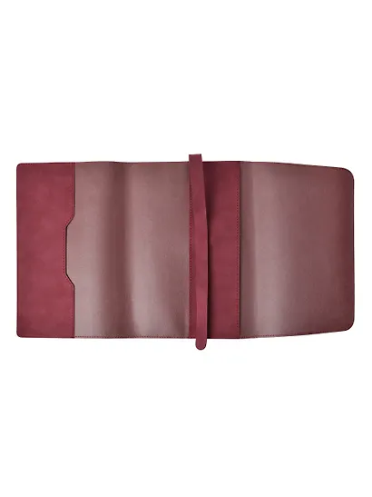Обложка для книги с закладкой бордовая, 245ж170мм эко кожа, нубук - фото 2