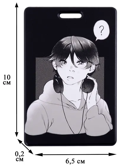 Чехол для карточек Аниме Парень с наушниками (Сёнэн) - фото 3