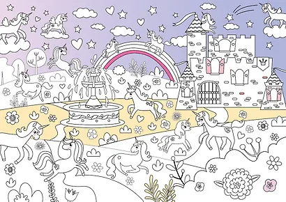 Многоразовая раскраска «Волшебный мир единорогов» - фото 2