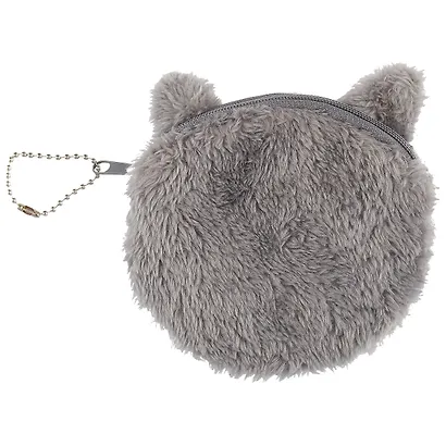 Косметичка-кошелек Кот серый (10см) (текстиль) - фото 2