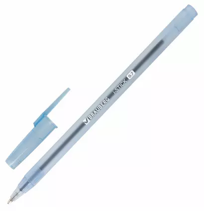 Ручка шариковая Brauberg, i-STICK, синяя 0,7 мм - фото 1