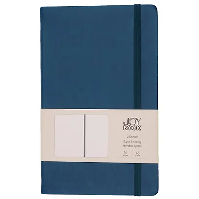 Книга для записей А5 96л кл. "Joy Book. Морской залив" иск.кожа, тонир.блок, скругл.углы, ляссе, резинка, карман на задн.форзаце - фото 3