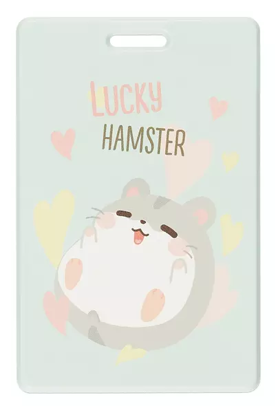 Чехол для карточек вертикальный Хомячок Lucky Hamster (ДК2024-464) - фото 1