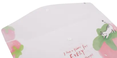 Папка-конверт А4 на кнопке "Котики на фруктах", в ассортименте - фото 3