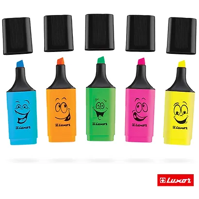 Текстовыделители Luxor, 5 цветов 1-4 мм - фото 2