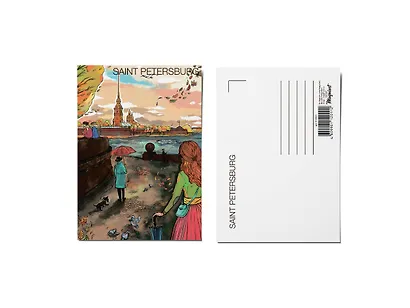 Почтовая открытка "Петропавловская крепость" - фото 1