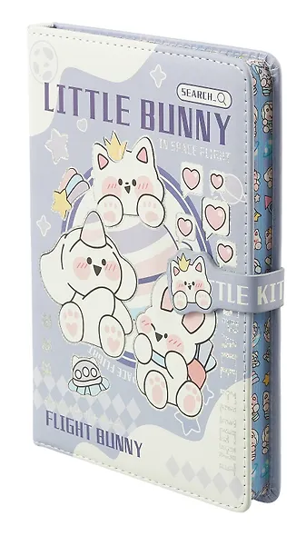 Книга для записей А5 "Little Bunny" с магнитной застежкой, ассорти - фото 11