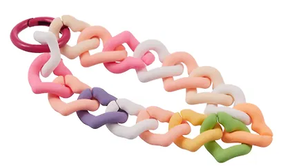 Брелок Цепь-сердечки разноцветные (ПВХ) (9см) (12-4308-202412-K35) - фото 3