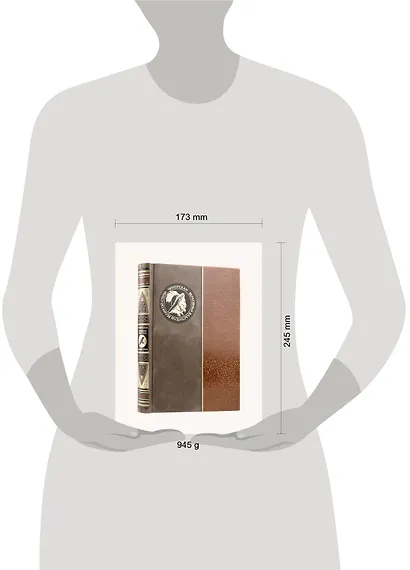 Чингисхан. Верховный властитель Великой степи. Книга в коллекционном кожаном инкрустированном переплете ручной работы с окрашенным и золочёным обрезом - фото 11