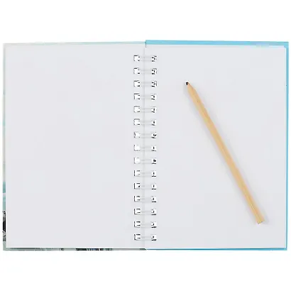 Скетчбук А5 60л "Маки" 120г/м2, тв. обложка, софт. тач, евроспираль - фото 2