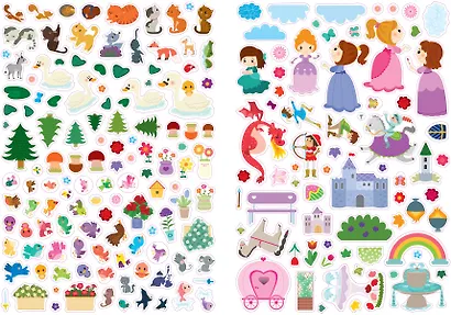 600 наклеек. Принцессы и рыцари - фото 3