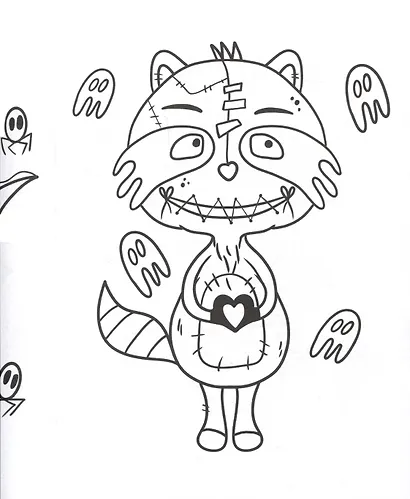 РАСКРАСКА - СТРАШИЛКА. МИЛЫЕ СТРАШИЛКИ - фото 3